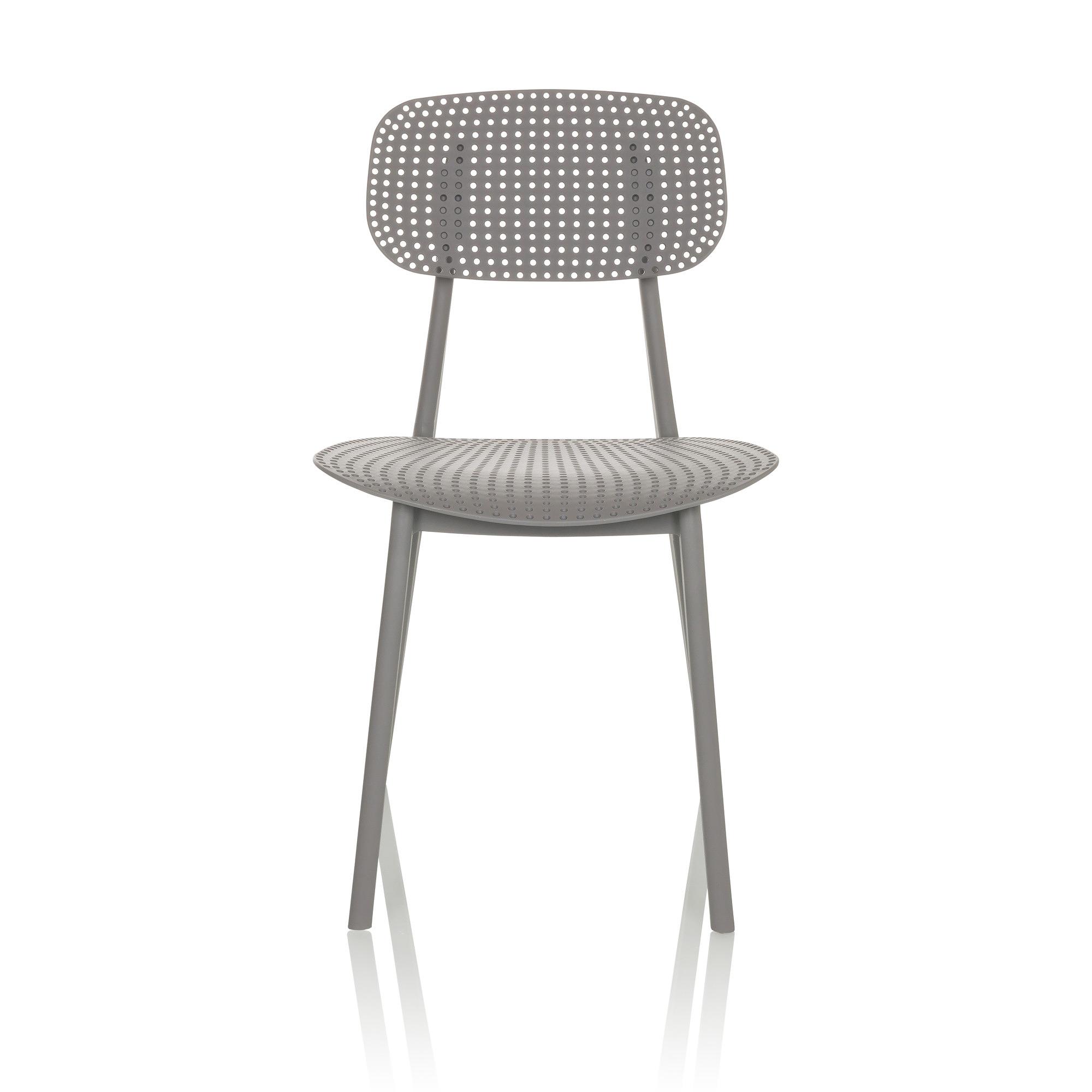 ARTIFO HOL Dining chair Stacking chair Plastic Grey 0