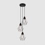 3-light pendant lamp iron black 1