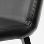 2x Desiree Chair Metal Faux Leather Black 2