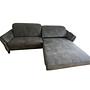 Ecksofa mit verstellbarem Longchair Anthrazit 2