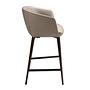 Bar stool faux leather grey 5