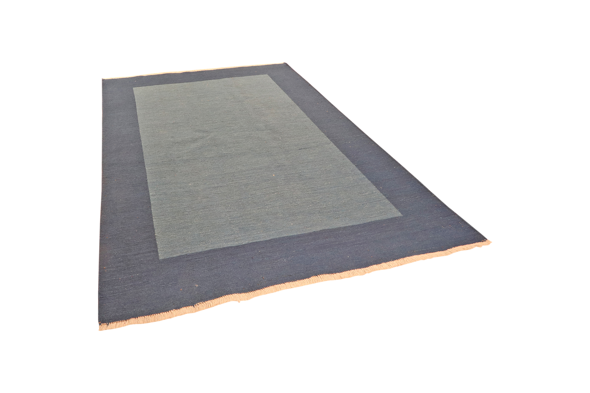 Kelim Gabbeh Teppich Wolle Blau 3