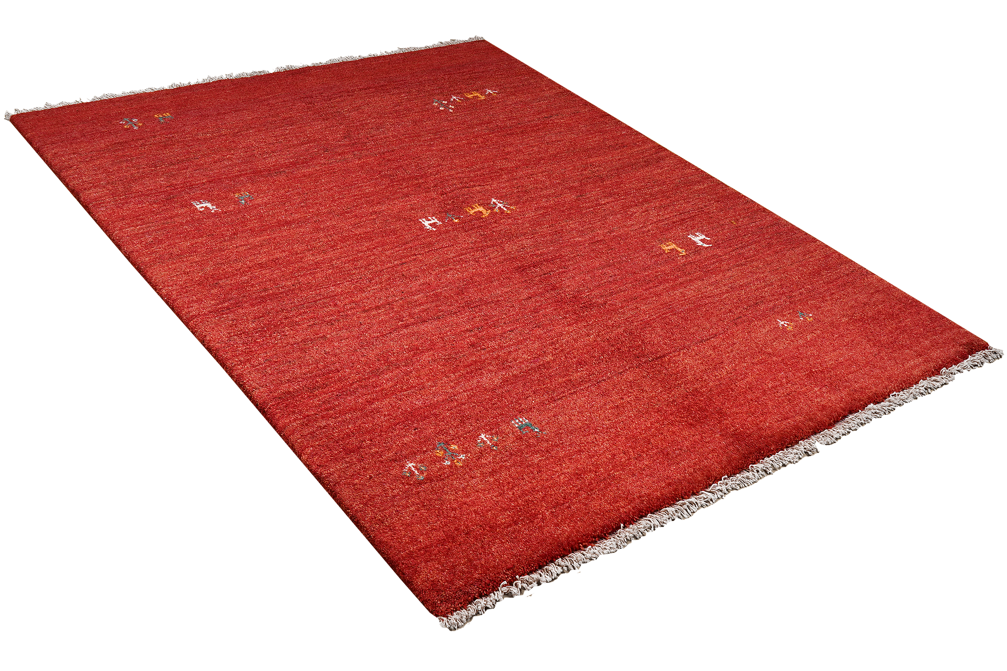 Rizbaf Gabbeh-Teppich Wolle Rot 2