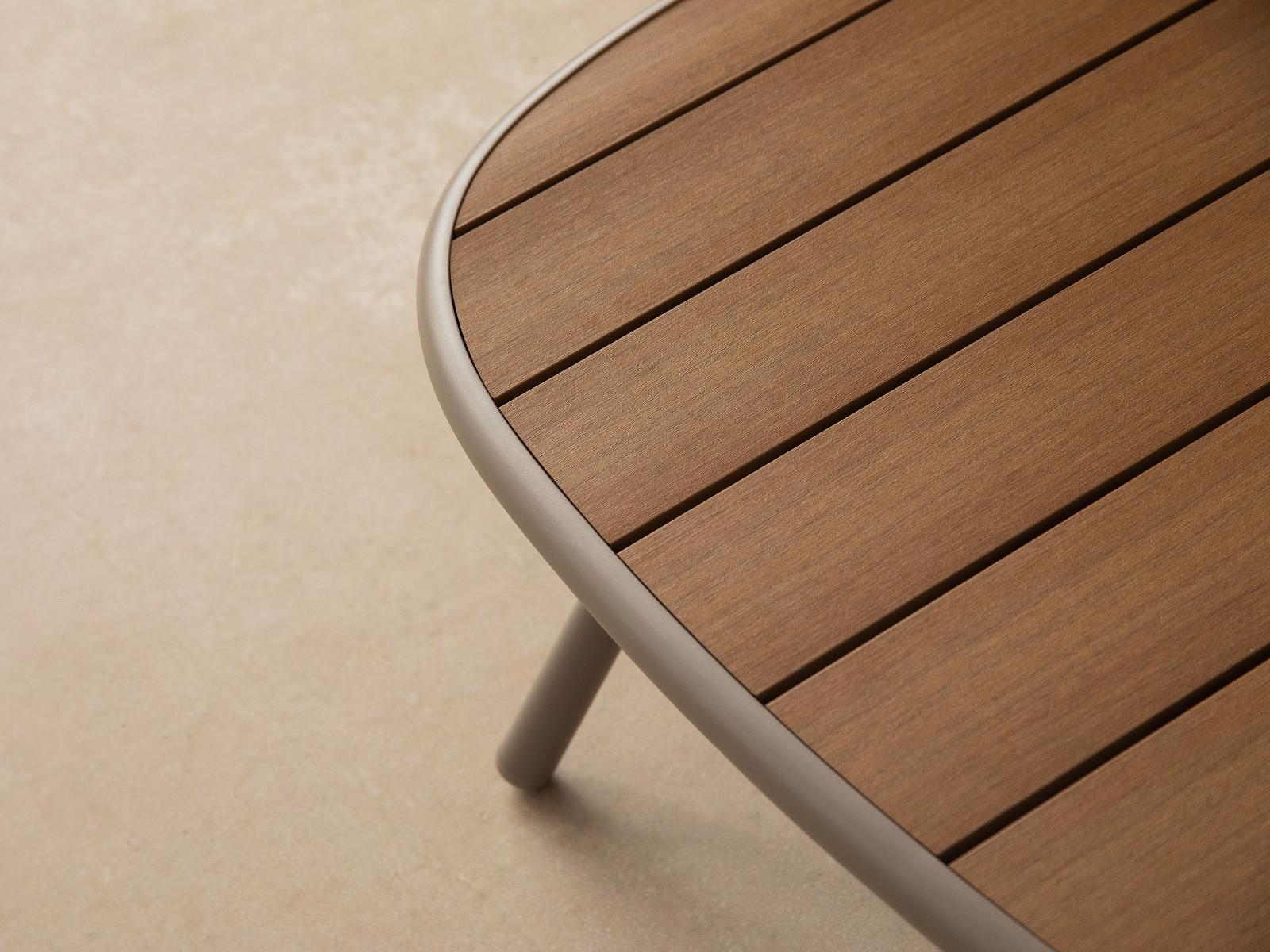 Margalida Garden Table Plastic Cream 95x60x30 cm 6