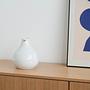 Ceramic vase White 1980s 1
