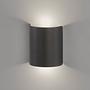 Halv LED-Wandleuchte Eisen Schwarz 1-flammig 0