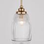Moon Type A Pendant Lamp Clear Glass Aluminum Single-Bulb 0