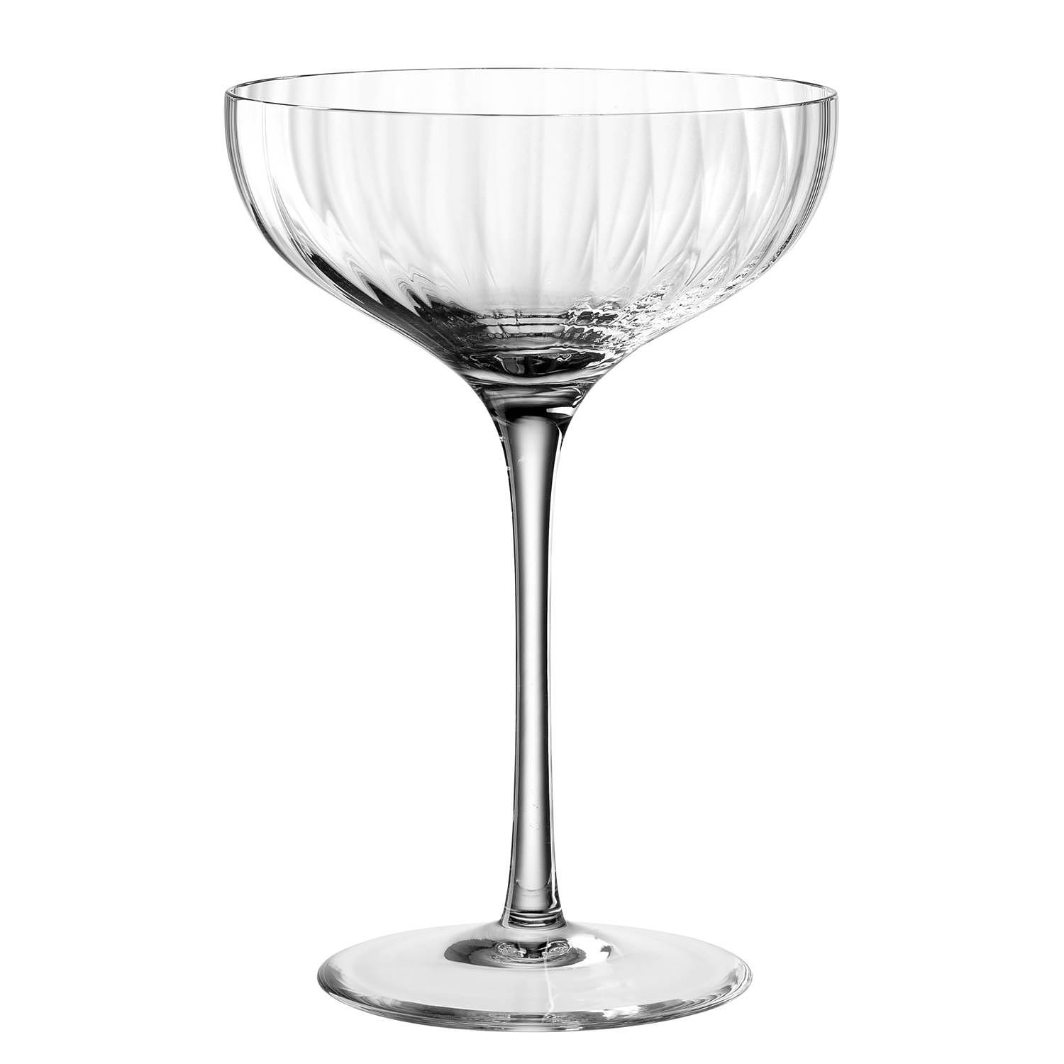 6x Champagnerschale Poesia Kristallglas Transparent 1
