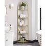 Corner shelf Poygan glass metal gold 3