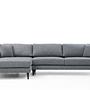 Nordic Ecksofa Links Grau 3