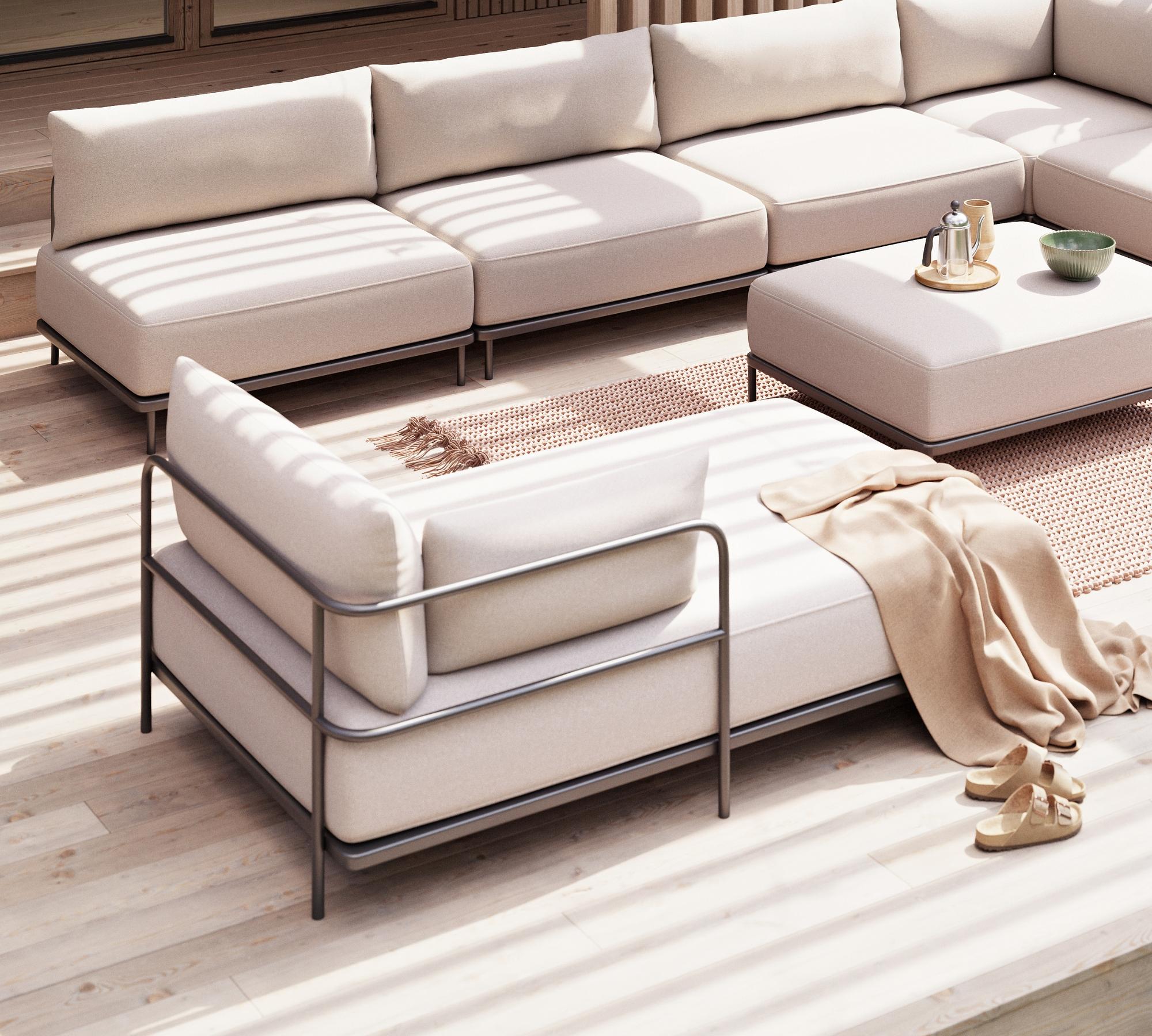 Vincent Outdoor Récamiere Rechts Martinique 5