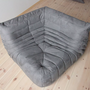 Togo Ecksofa Textil Grau 1