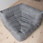 Togo Corner Sofa Textile Grey 1