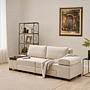 Perenna Sofa 3-Sitzer Chenille Creme 1