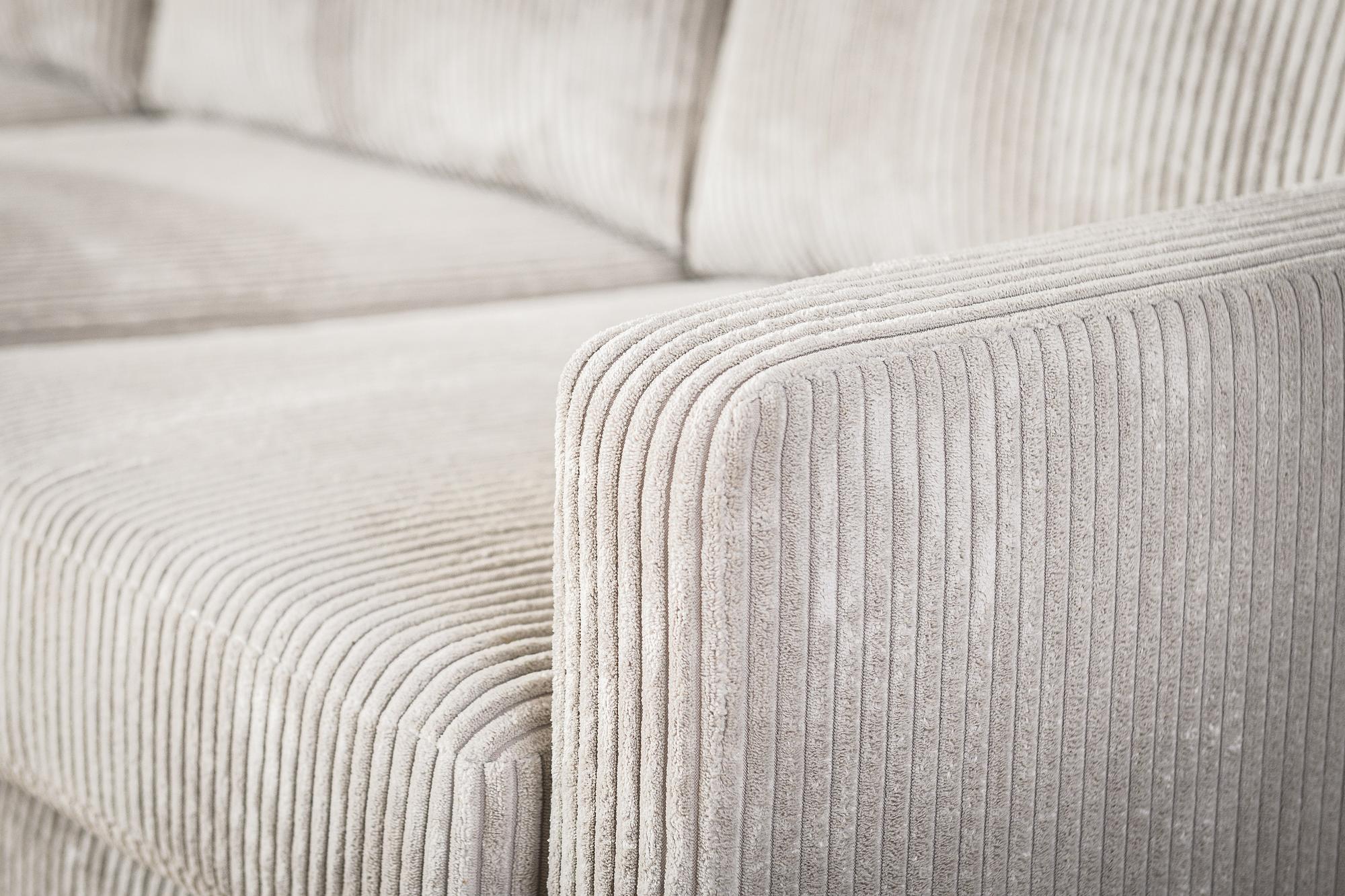 3-seater sofa CL L+R RIB Cream 5