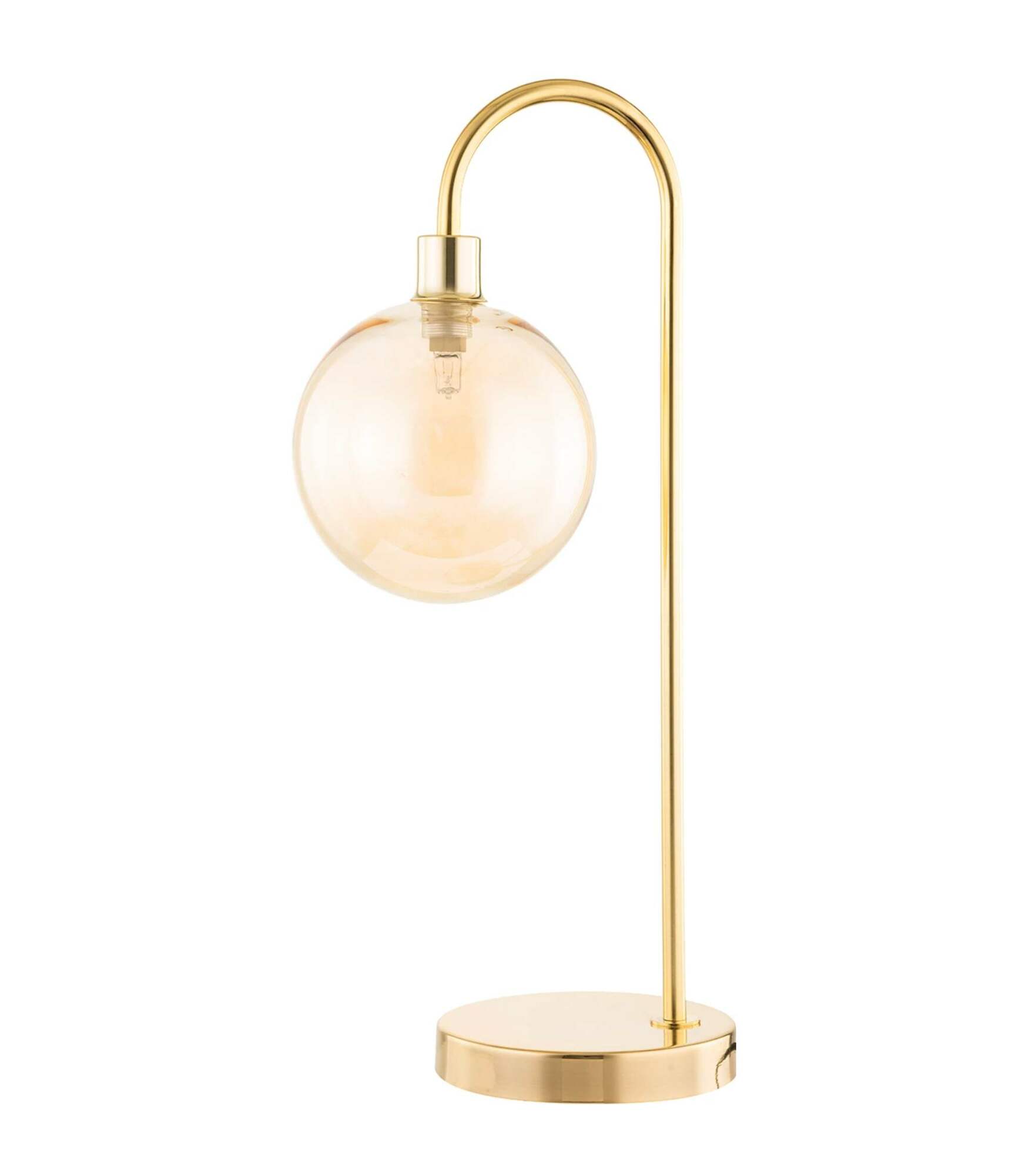 Tischlampe 1-flammig Glas Metall 0