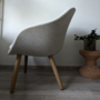 2x About a Lounge Low Sessel Wolle Holz Grau 2