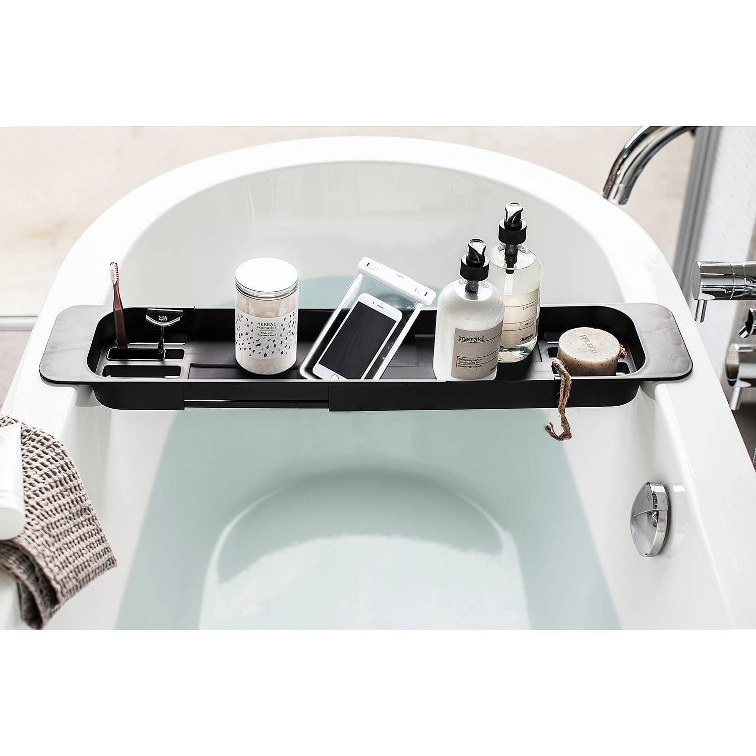 Wannenablage Tower Stahl / ABS Schwarz 4