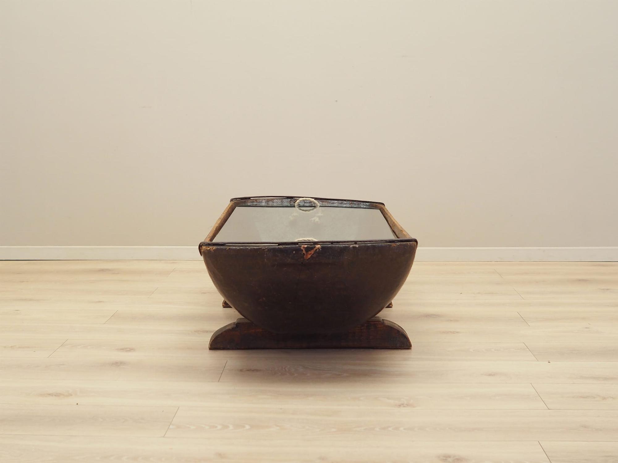 Coffee table Pine wood 1960s 3