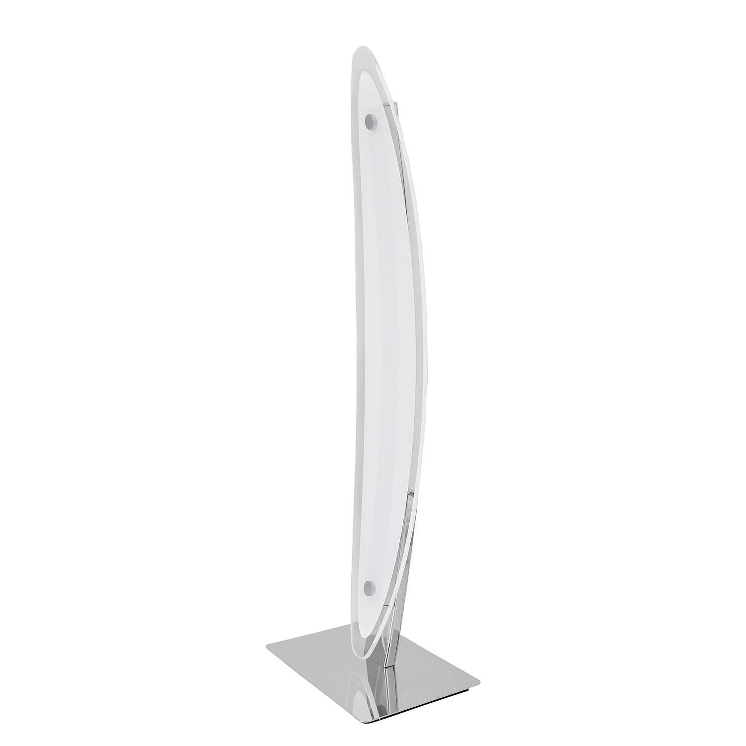 Surf LED-Tischleuchte Milchglas Edelstahl 1-flammig 2