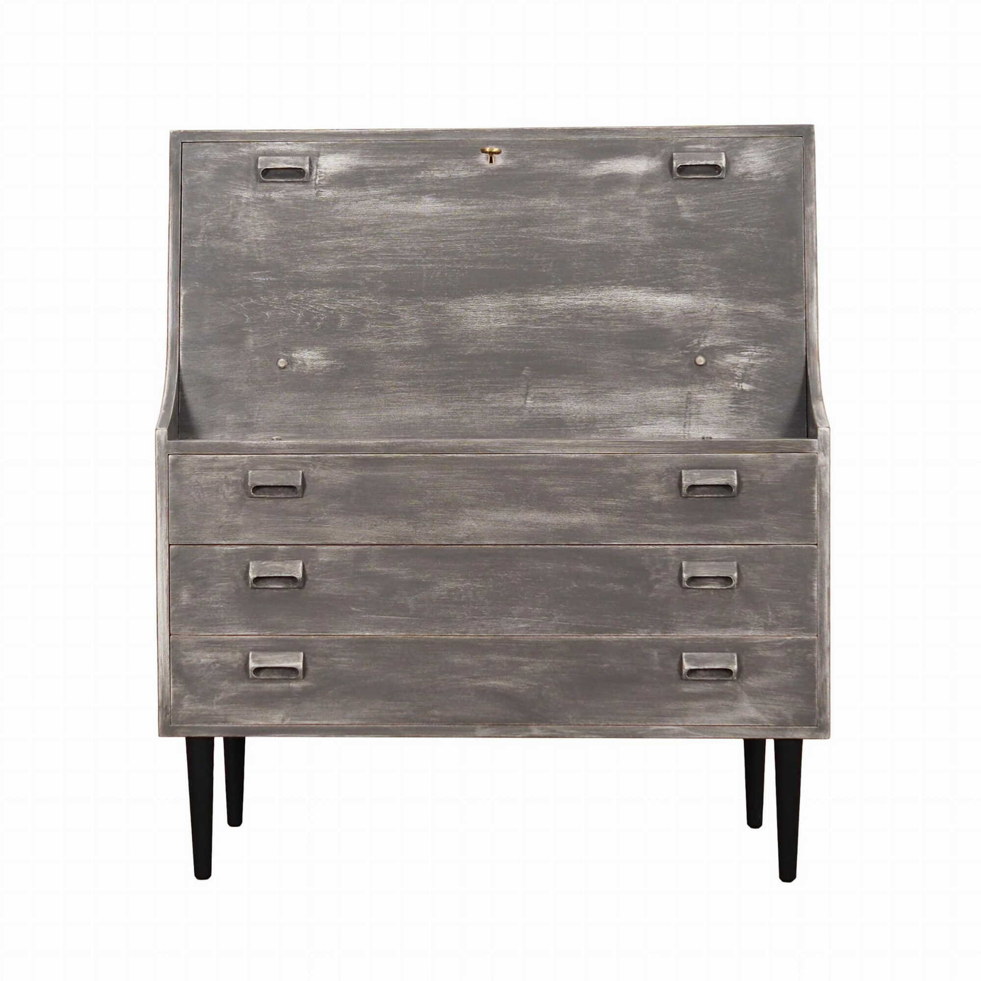 Secretary Wood Grey 1960s 0