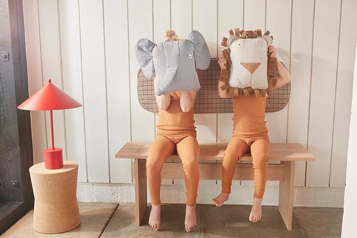 Erik Elephant Plush Toy Organic Cotton Blue 1