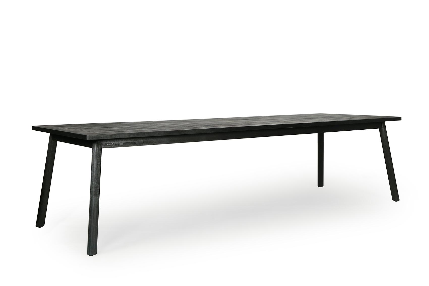 NERO Dining Table Teak Wood Black 0