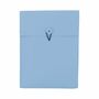 Dokumentenmappe Hochformat A4 100% Recyceltes Leder Hellblau 0