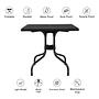 Travano T1 Garden table Plastic Black 1