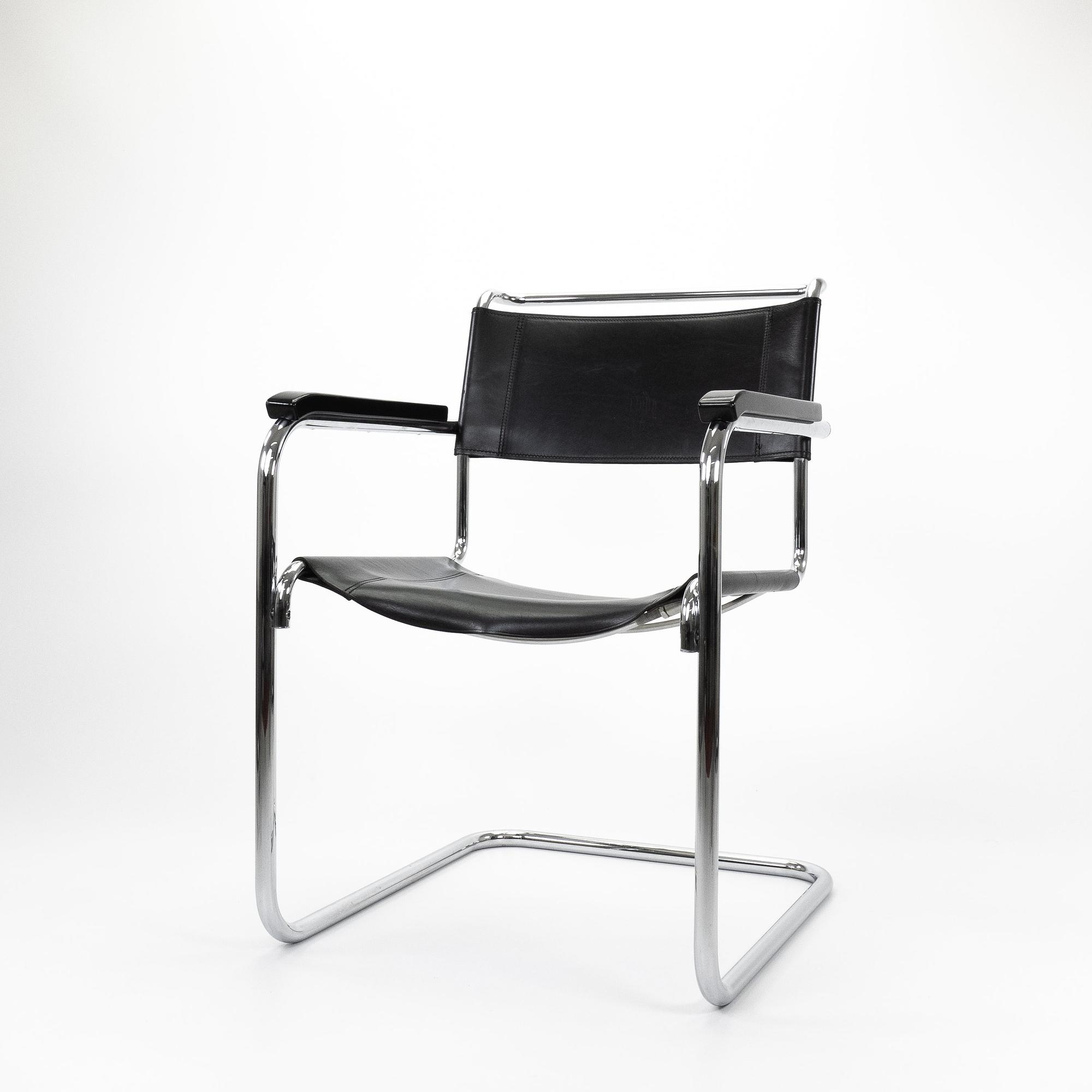 S34 Armchairs Chrome Black 0