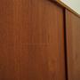 Vintage Highboard Teakholz Braun 1960er Jahre 14