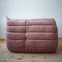 Togo Corner Sofa Velvet Pearl Pink 2