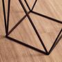 Shalimar Square Black Finish Basis-Beistelltisch
 0