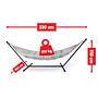 Headdemock Hammock Superb Deluxe Metal Textile Multicolor 6