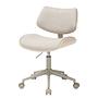 Office swivel chair DICMO Chenille Iron Beige 1