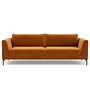 Noa Sofa 3-Sitzer Velour Matt Amber 0