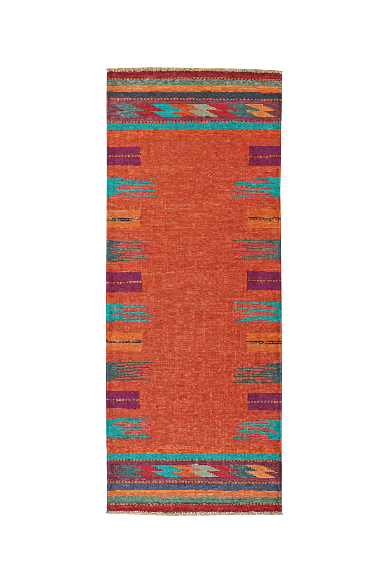 Kilim Gashgai Teppich Orange 0