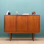 Vintage Highboard Teakholz Braun 1960er Jahre 1