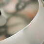 Vintage Pendant Lamp Glass White 1970s 4
