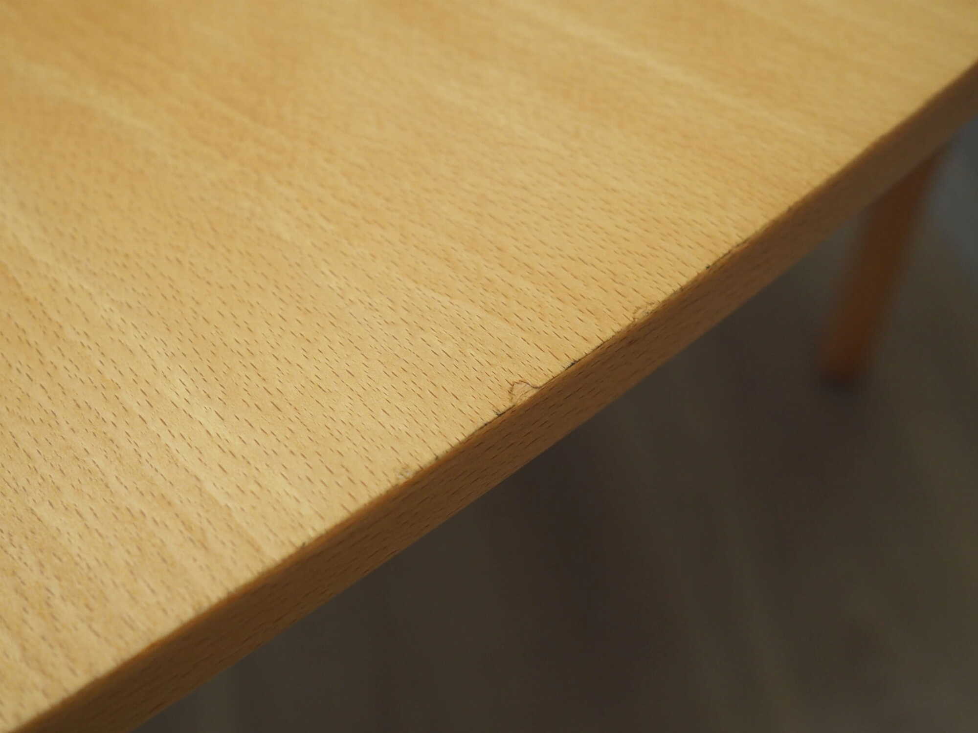 Vintage Table Beech wood Brown 1970s 8