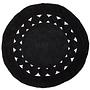 Bosie Demir Round Rug Jute Black 0