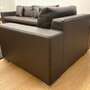 6-tlg. Sofa Lounge Set Leder Braun  3