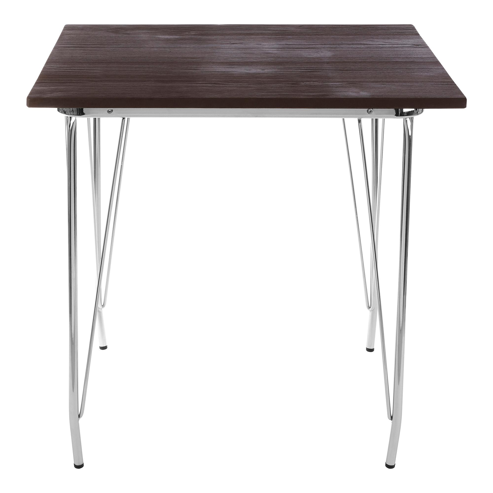 District Chrom Metall und Elm Holz Tisch
 4