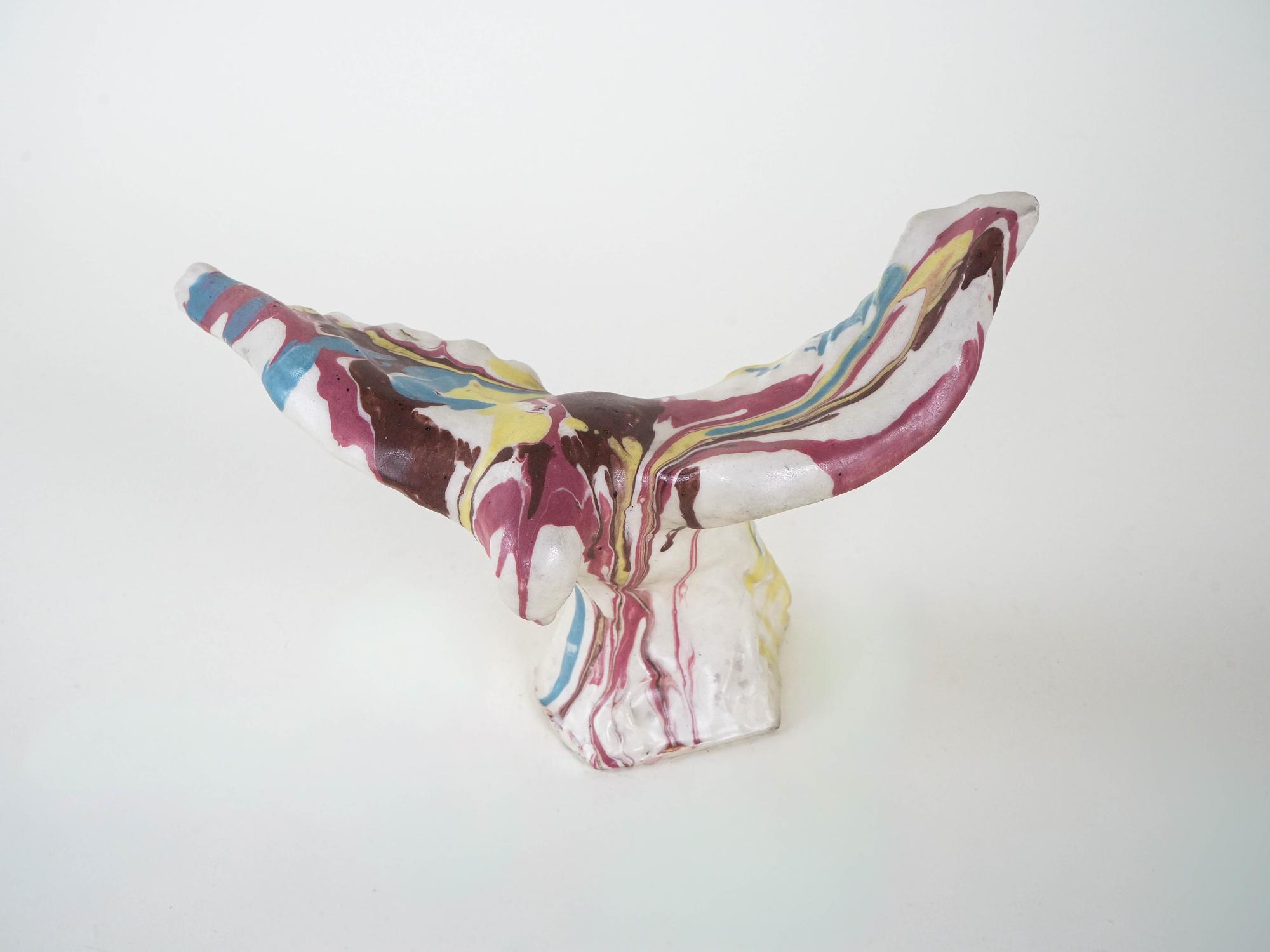 Ceramic bird sculpture Multicolored 1970s 7