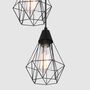 3-light pendant lamp iron black 2