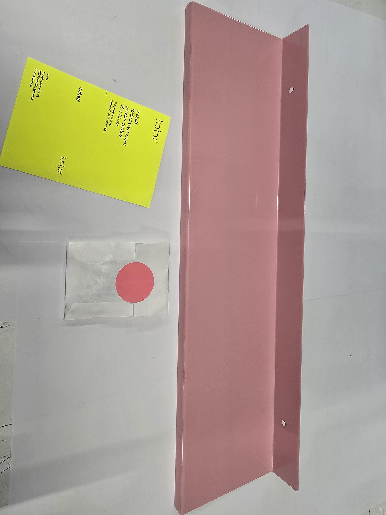 z Regal Klein Stahl Pulverbeschichtet Rosa 2