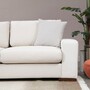 Modern sofa chaise lounge left white 3