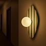 Espe Wall Lamp Travertine Green 2