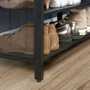 Schuhbank Veganes Leder Schwarz Braun 4