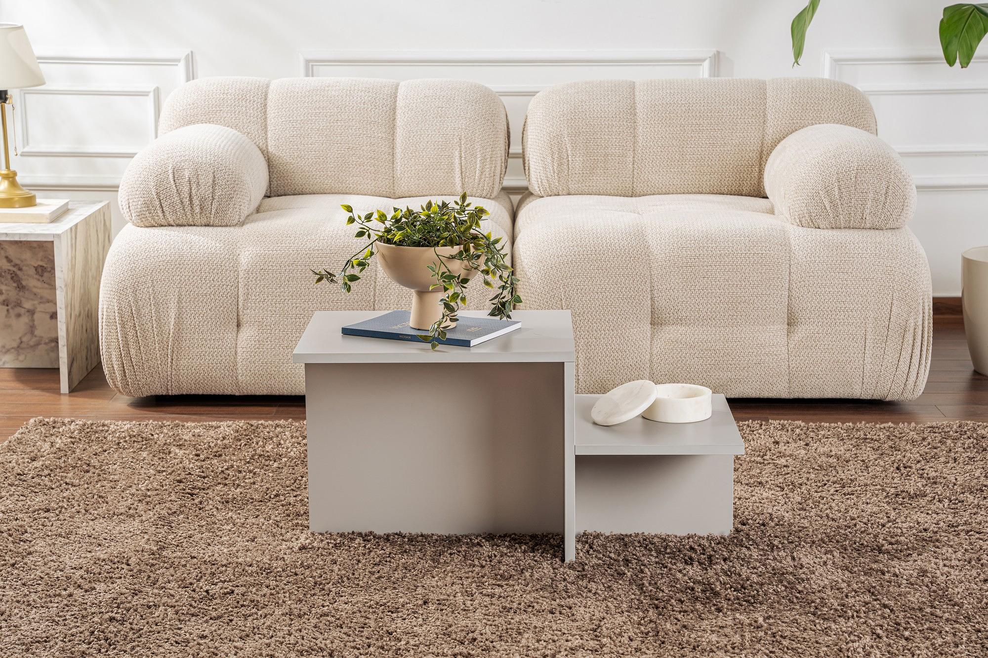 Harmony Coffee Table Light Grey 1